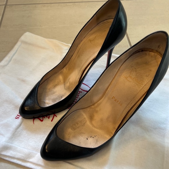 Limited Edition Christian Louboutin Black Asymetric Round Toe 100mm, size 39 main image 10